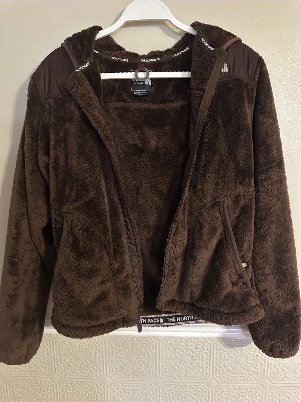 The North Face Oso Brown Teddy Fleece Zip Jacket
